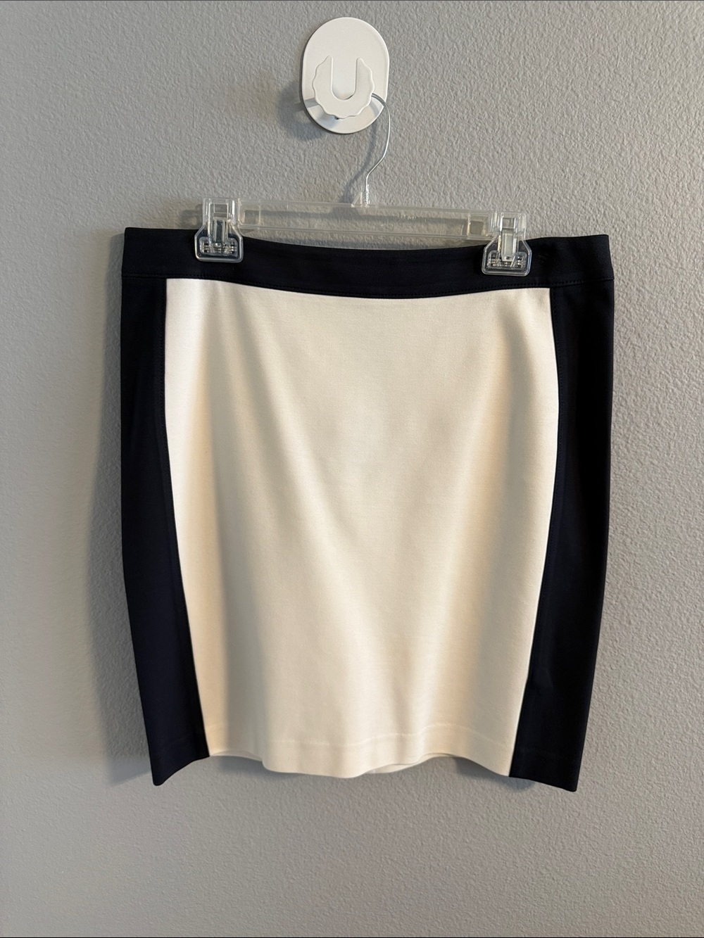 Banana Republic Black and White Panel Skirt